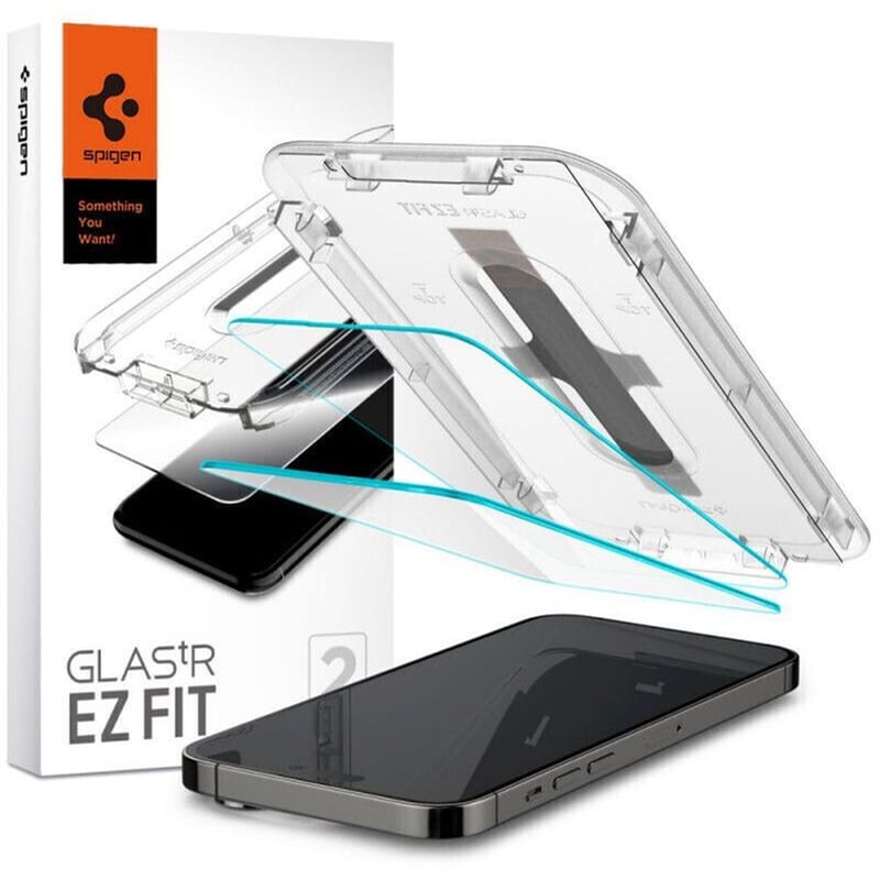 Προστατευτικό οθόνης Apple iPhone 14 Pro Max - Spigen Ez Fit Glas.tr Tempered Glass - Διάφανο (2τμχ)