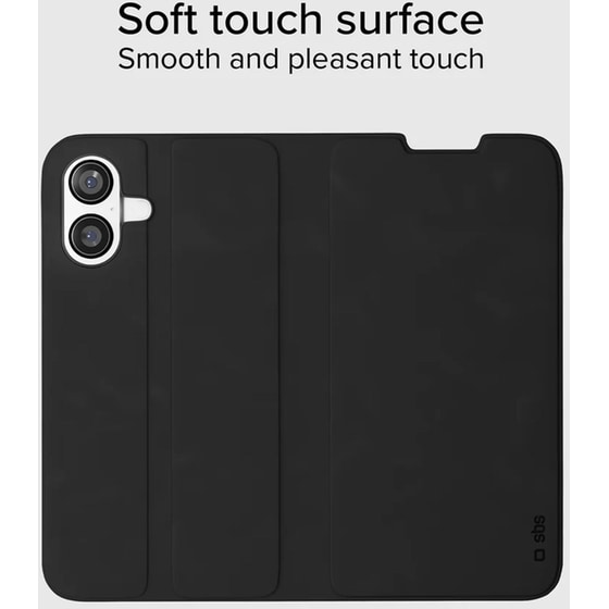 Θήκη Apple iPhone 17 - SBS Book-style Case with Stand Support - Black image 2