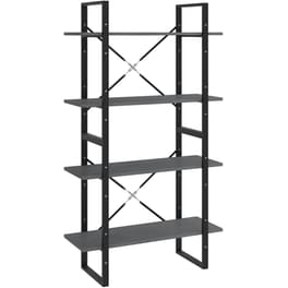 Βιβλιοθήκη VidaXL από Μέταλλο 80x30x140 cm - Γκρι