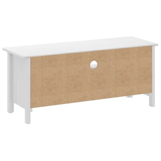 Έπιπλο Τηλεόρασης VidaXL από Ξύλο Πεύκου 110x40x47 cm - Λευκό image 5