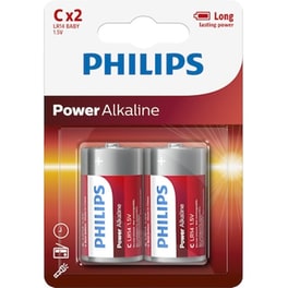 Philips Power Αλκαλικές Μπαταρίες C 1.5V 2τμχ (LR14P2B/10) (PHILR14P2B-10)