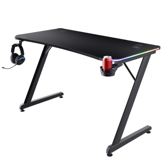 Γραφείο Gaming GXT709 Luminus RGB από Ξύλο/Μέταλλο 120x60x76 cm - Μαύρο image 7