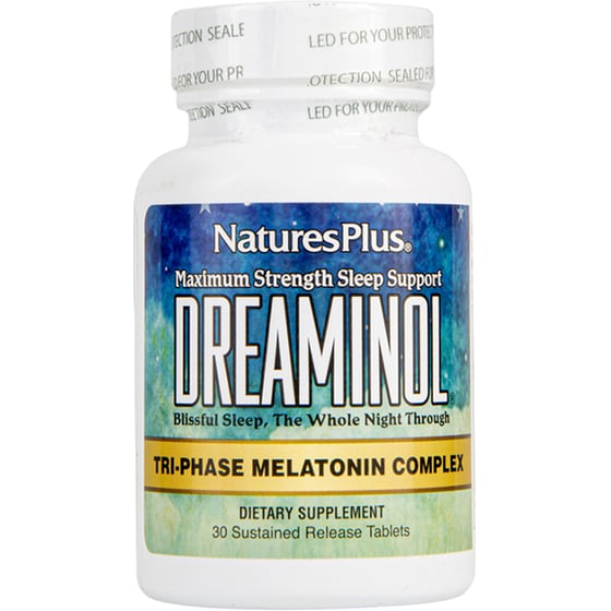 Ειδικό Συμπλήρωμα Διατροφής Nature's Plus Dreaminol Tri-Phase Melatonin Complex - 30 ταμπλέτες image 0
