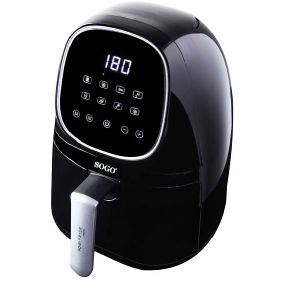 SOGO FRE-SS-10800 με Αποσπώμενο Κάδο 1000 W 2 L Μαύρο Φριτέζα Αέρος image 1