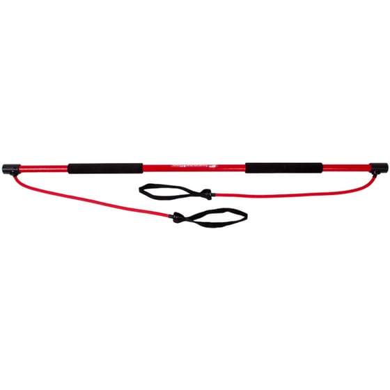 Μπάρα Ενδυνάμωσης InSportline 130 cm - Κόκκινο/Μαύρο image 2
