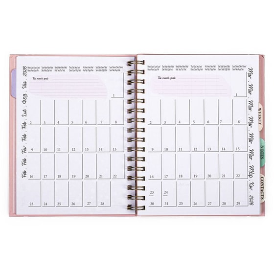 Ημερολόγιο Posh+Pop 2026 12Μ Σπιράλ Bow image 5