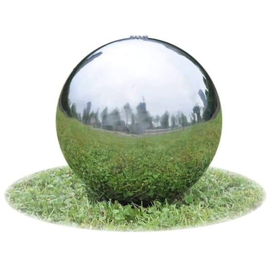 Vidaxl Σιντριβάνι Κήπου Σφαίρα Με Led 20 Εκ. Από Ανοξείδωτο Ατσάλι image 0