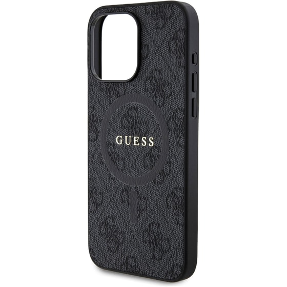 Guess “4g Logo Collection” Magsafe Ring Stand Hard Case Θήκη Προστασίας Από Δερματίνη – Iphone 15 Pro Max (μαύρο – Guhmp15xg4gfrk) image 4