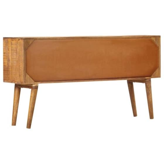 Vidaxl Μπουφές Με Τυπωμένο Σχέδιο 130x30x70 Εκ. Από Μασίφ Ξύλο Μάνγκο image 4