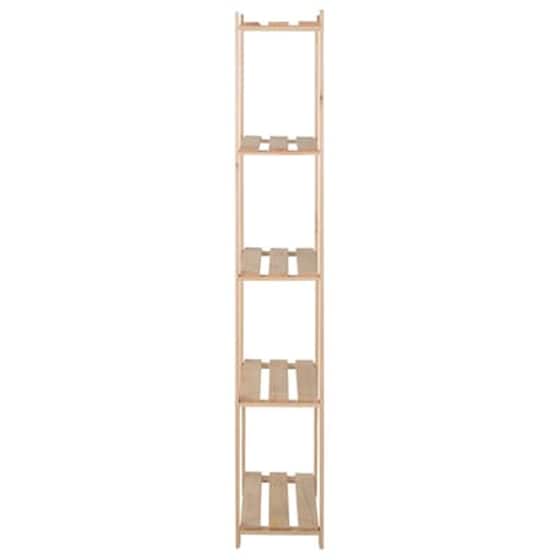 Vidaxl Ραφιέρα 5 Επιπέδων 80 X 28,5 X 170 Εκ. Από Μασίφ Ξύλο Πεύκου image 3