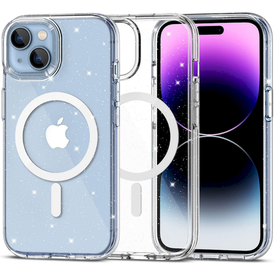 Θήκη Apple iPhone 15 - Tech-Protect FlexAir Hybrid MagSafe - Glitter Clear image 0