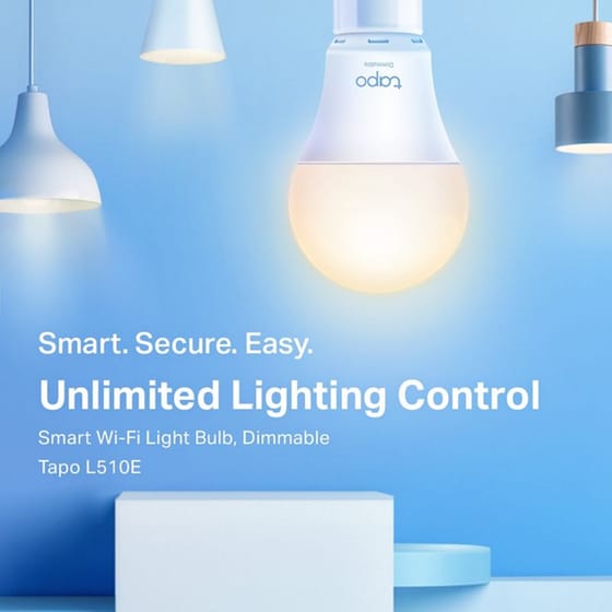 Έξυπνη Λάμπα WiFi TP-Link Tapo L510E E27 8.7W 2 Τμχ - Θερμό Λευκό image 1