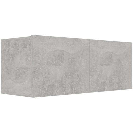 Έπιπλα Τηλεόρασης VidaXL Μοριοσανίδα 4 Τμχ 80x30x30cm - Γκρι image 3