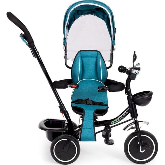 Παιδικό Τρίκυκλο Ποδήλατο Ecotoys JM-066-9 - Τιρκουάζ/ Μαύρο image 2