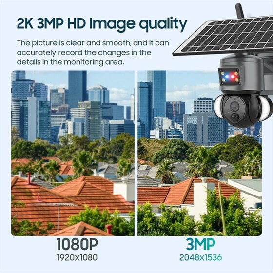 Wifi Solar Dom Camera Ultrahd 3k Jk14-s528-3mp image 7
