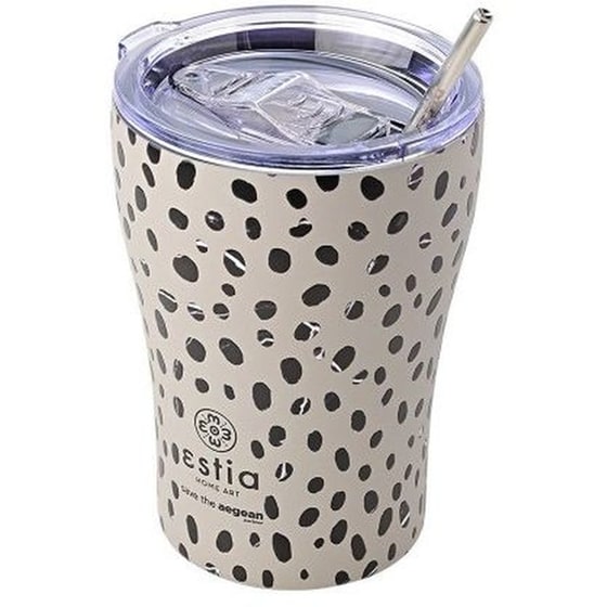 Ποτήρι Θερμός Estia Save The Aegean Leopard Taupe 350 ml image 2
