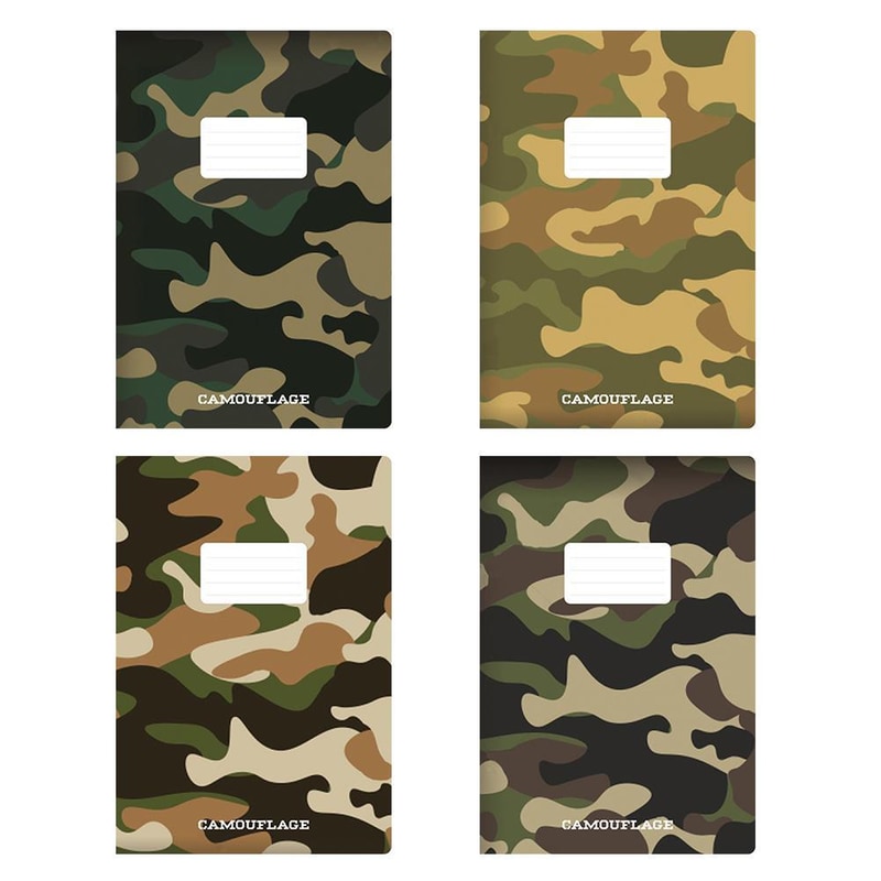 Τετράδιο Καρφίτσα Next 40Φ Camouflage 40 Φύλλων (1 Τεμάχιο)
