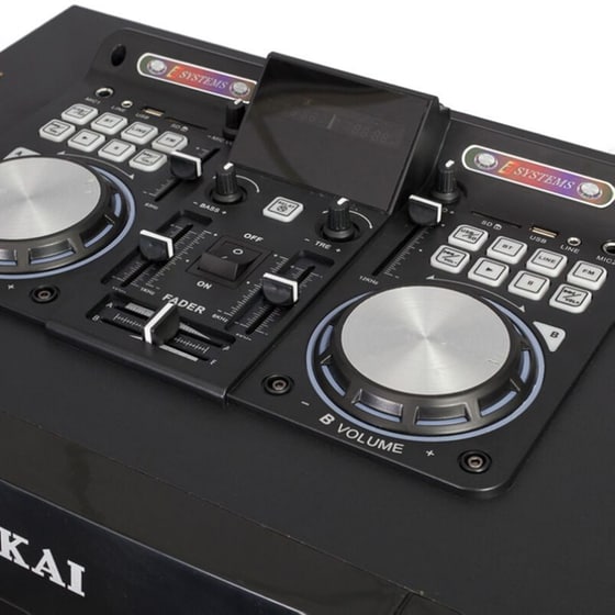 Party Speaker Akai DJ-S5H 400W Karaoke Με Μίκτη και Ασύρματo Μικρόφωνo - Μαύρο image 11