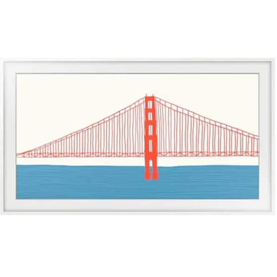 Μαγνητικό Πλαίσιο Τηλεόρασης Samsung The Frame 75" VG-SCFA75WTBXC - Λευκό image 0