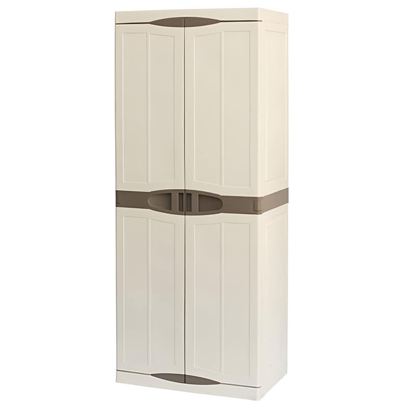 ARTPLAST Ντουλάπα Artplast Δίφυλλη Πλαστική 70x46x180 cm - Καφέ