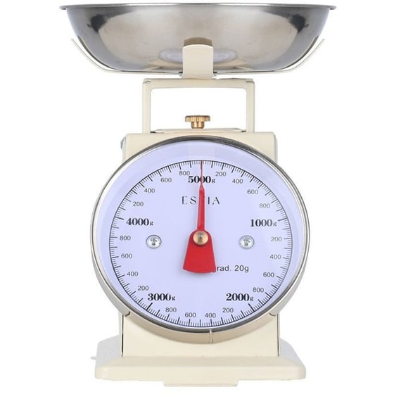 ΕSTIA ALLURE 5kg Μπεζ Αναλογική Ζυγαριά Κουζίνας image 0