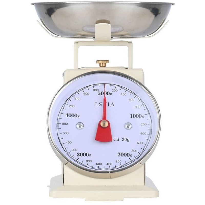 ΕSTIA ALLURE 5kg Μπεζ Αναλογική Ζυγαριά Κουζίνας