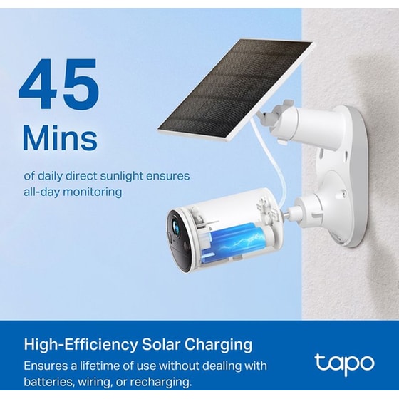 Ηλιακό πάνελ TP-LINK Tapo A201 2.5W - Μαύρο image 4