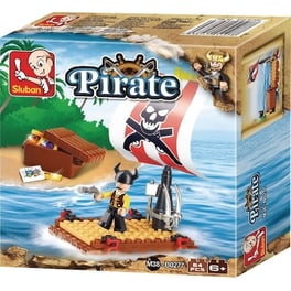 Sluban: Τουβλάκια Pirate Raft (b0277)