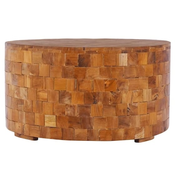 Τραπεζάκι Σαλονιού VidaXL από Μασίφ Ξύλο Teak 60x60x35cm - Καφέ image 0