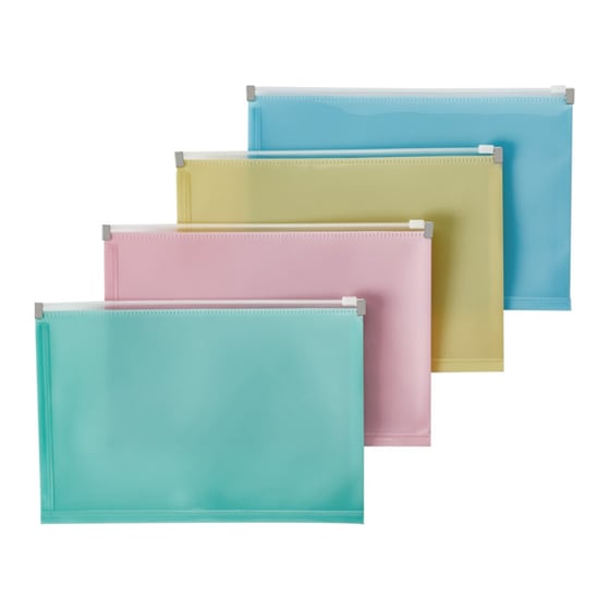 Φάκελος Coolbee με Φερμουάρ A5 Μπλε image 1