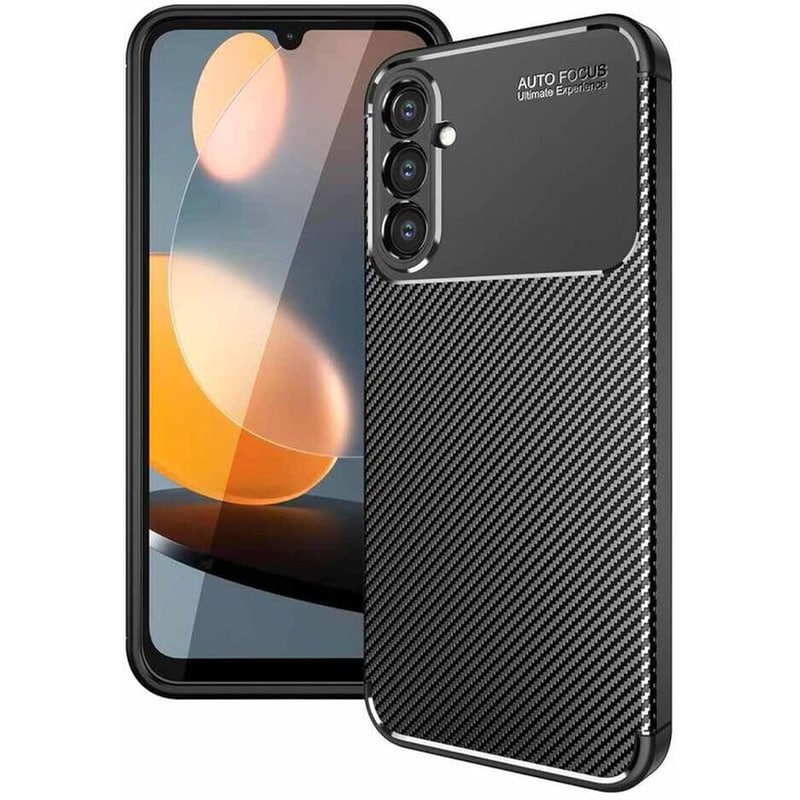 Θήκη Samsung Galaxy Α24 4G - Ancus Autofocus Carbon Fiber - Μαύρο