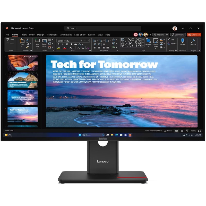 Lenovo Thinkvision T27qd-40 27 Quad HD IPS Flat 120Hz 6ms