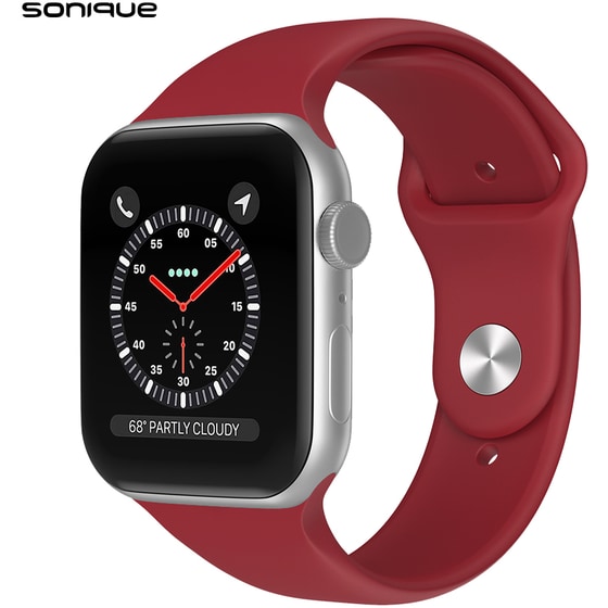 Λουράκι Sonique Σιλικόνης για Apple Watch 49mm - Κόκκινο Σκούρο image 2