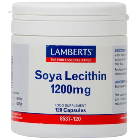 Λιποδιαλύτης Lamberts Soya Lecithin 1200mg - 120 κάψουλες image 0