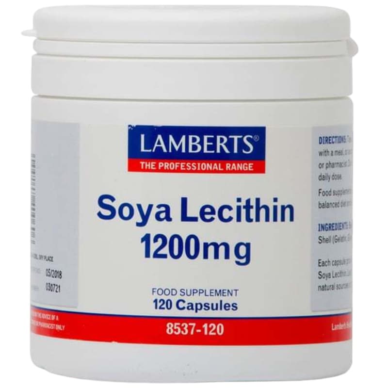 Λιποδιαλύτης Lamberts Soya Lecithin 1200mg - 120 κάψουλες