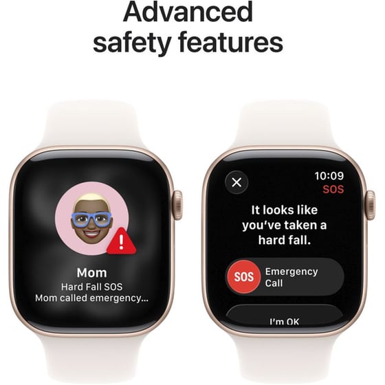 Apple Watch Series 11 GPS 46mm Rose Gold Aluminum Case with Light Blush Sport Band - S/M image 6