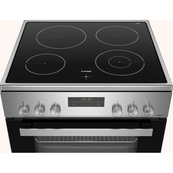 PITSOS PHNA39250 66 Lt Inox Ηλεκτρική Κουζίνα Κεραμική image 5