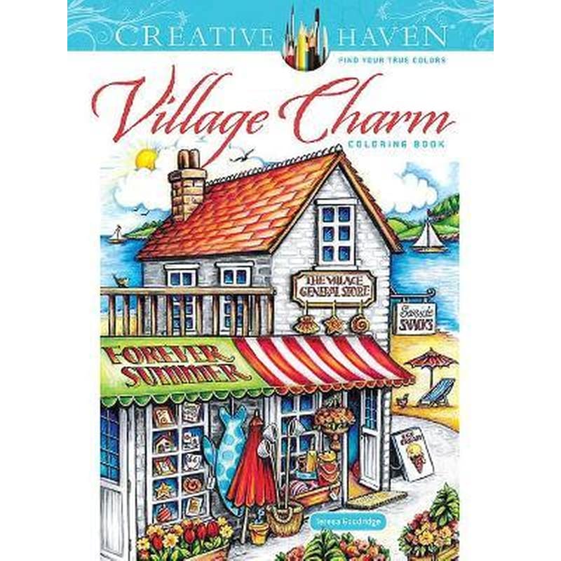 Creative Haven Village Charm Coloring Book