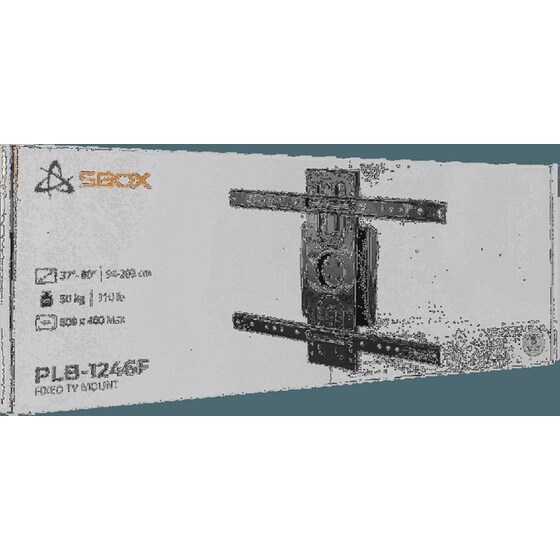 Βάση Τηλεόρασης Επιτοίχια SBOX PLB-1246F Σταθερή 37"-80" έως 50kg image 3