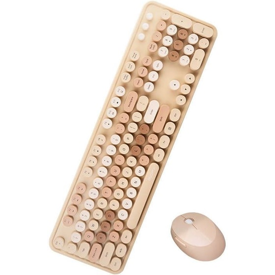 MOFII 623387AG BR Beige Ασύρματο σετ Πληκτρολόγιο-ποντίκι Μπεζ (US) image 1