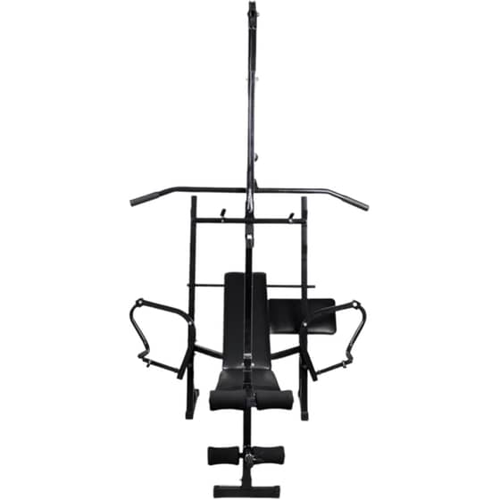 Σετ Ρυθμιζόμενος Πάγκος Γυμναστικής VidaXL 182x165cm - Μαύρος image 1
