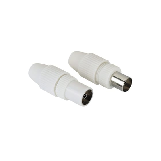 Βύσμα HAMA Coaxial Male / Female 2τμχ image 0