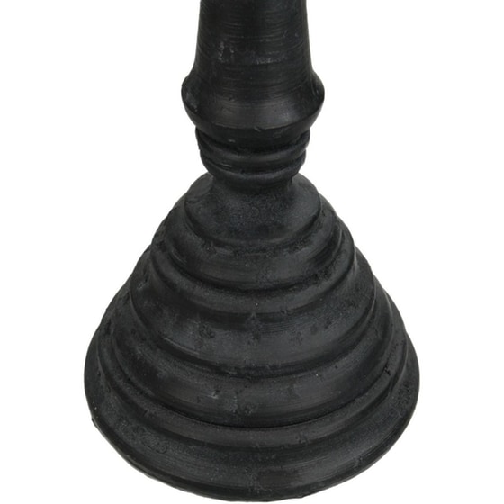 Κηροπήγιο ArteLibre Μαύρο Polyresin 10 x 10 x 28 cm image 1