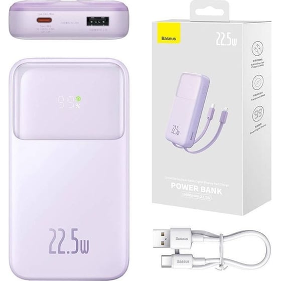 Powerbank Baseus Comet 10000mAh - Μωβ image 0