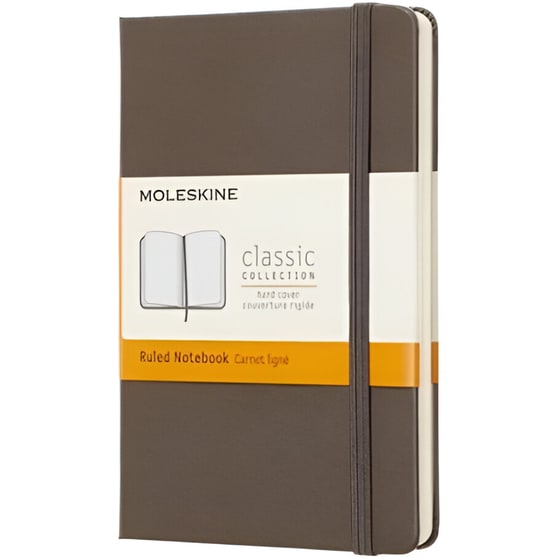 Σημειωματάριο Moleskine Classic Ριγέ Καφέ Pocket (1 Τεμάχιο) image 0