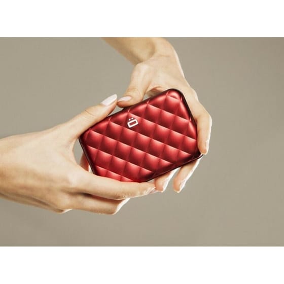 Πορτοφόλι Αλουμινίου Ogon Quilted Button Red image 4