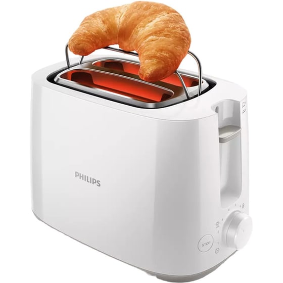 Φρυγανιέρα PHILIPS HD2581/00 Daily Collection 900W 2 Θέσεων Λευκό image 2