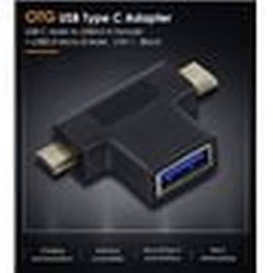 Αντάπτορας Cabletime USB-A Female σε USB-C / micro USB Male image 1