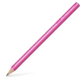 Μολύβι Faber Castell Grip Sparkle Jumbo B Ροζ
