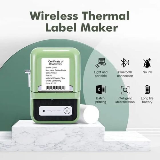 NIIMBOT Thermal B21S-GN Green Θερμικός Εκτυπωτής image 3